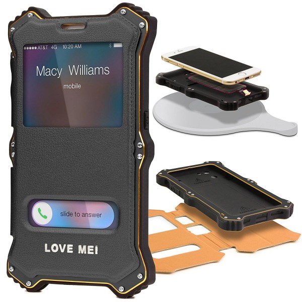 Urcover® Apple iPhone 6 / 6s Outdoor Case Schutz Hülle Flip Tasche Wallet