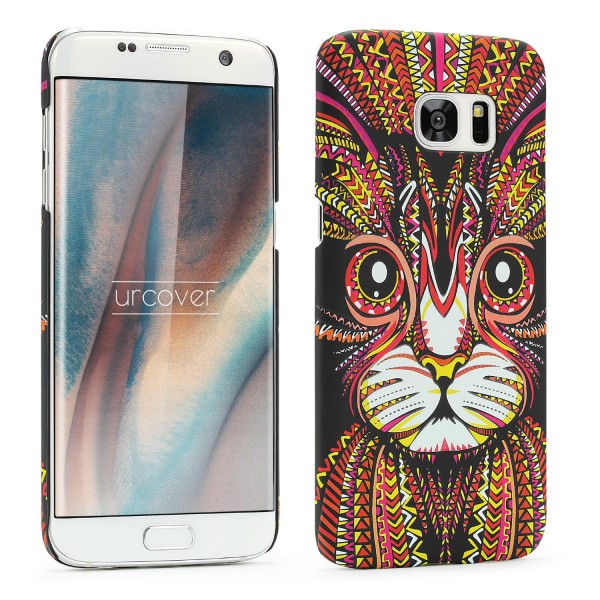 Urcover® Samsung Galaxy S7 Edge Schutz Hülle Tier Muster Hard Back Case Cover