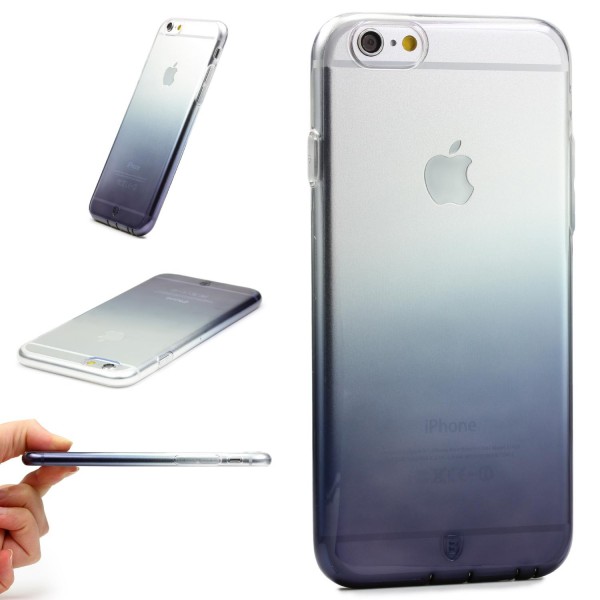Apple iPhone 6 / 6s Bunt Regenbogen Back Case Cover TPU Silikon Schutz Hülle Gel