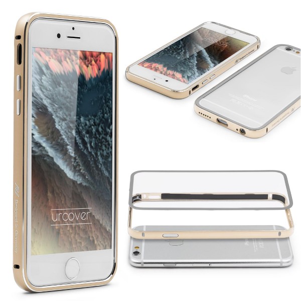 Urcover® iPhone 6 Plus / 6s Plus Alu Bumper Handy Schutz Hülle Hard Case Cover