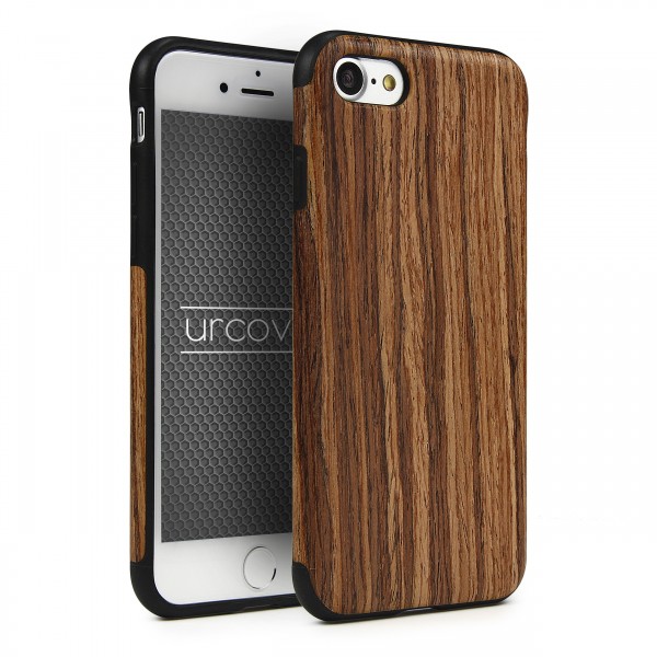 Apple iPhone 7 Wood Holz Optik Back Case Schutz Hülle Case Cover Etui Schale