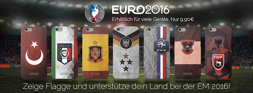 UEFA EURO 2016 Huellen auch fuer dein smartphone. Originale Urcover Produkte fuer die EM 2016 in Krankreich. Unterstuetze die Nationalmannschaft auf dem Weg zum Titel Europameister